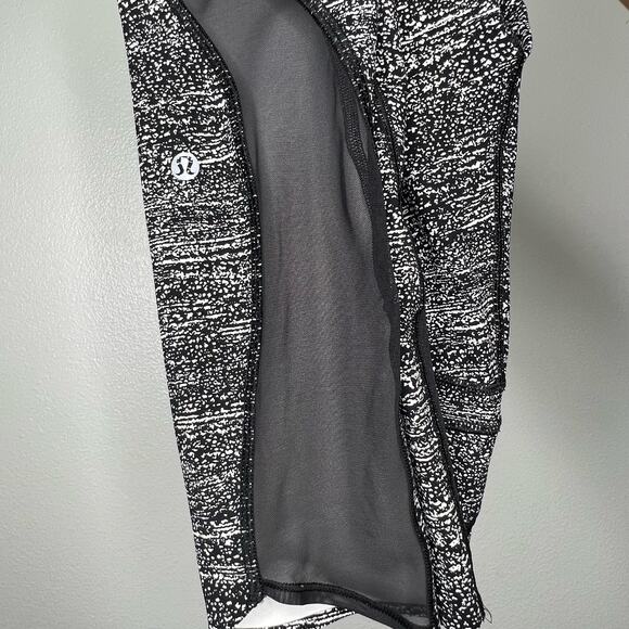LULULEMON Pace Perfect 7/8 Tight (25") Legging Black White Womens 4 - Picture 9 of 14